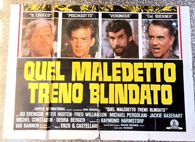 Manifesto originale 4F (metà) - QUEL MALEDETTO TRENO BLINDATO - Poster Affiche