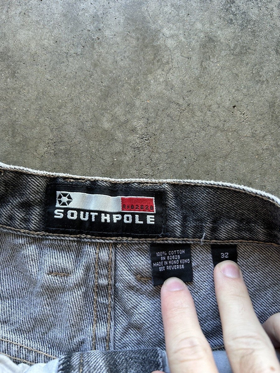 VINTAGE Y2K Southpole Baggy Embroidered Carpenter Jeans 32