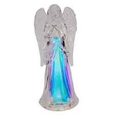 Lit Acrylic Praying Angel 10.5 Inches