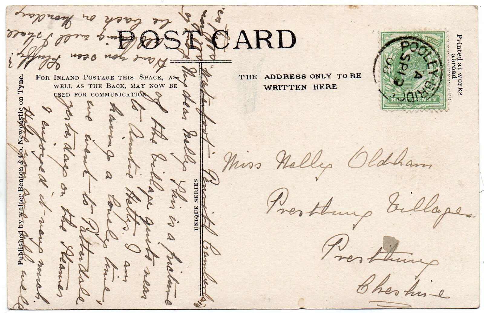 P.C Pooley Bridge Post Office Near Penrith Cumbria Good Cond P U 1908 Pub Benton eBay