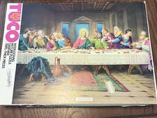 Vtg The Last Supper Puzzle TUCO 1000 PC Religious Jigsaw Da Vinci COMPLETE 2501