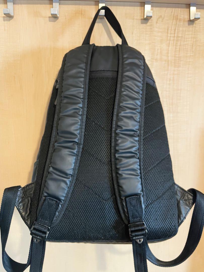 Diesel Men Black White Logo Backpack 44x31x13cm Luxury Casual