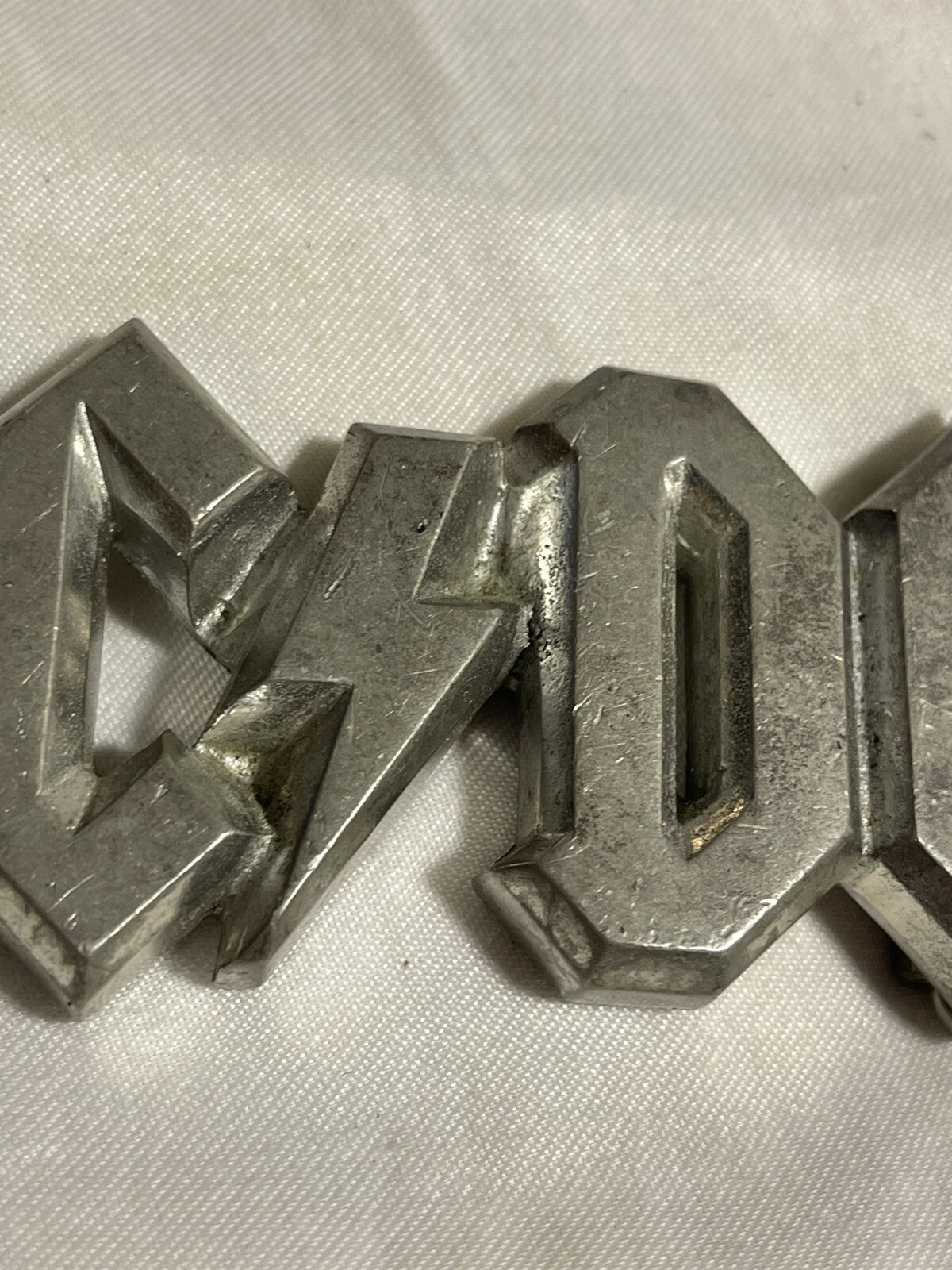 Vintage Original ACDC Metal Rock Belt Buckle AC/DC Al… - Gem