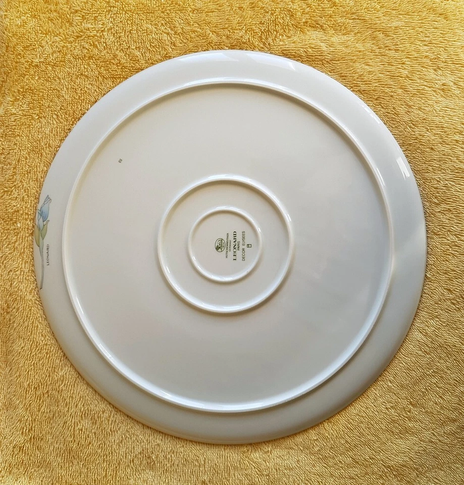 Plat rond LEONARD by Hutschenreuther déco Elysées diam. 32,5 cm neuf / new / neu - Photo 2/4