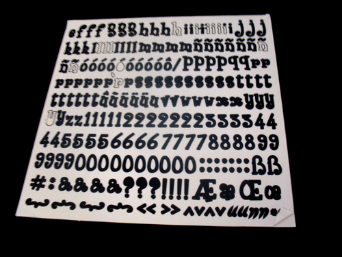 ABC/123 Creative Memories Black Simple& Swirly Pre-owned slightly Used 2 pkgs. - Picture 5 of 8