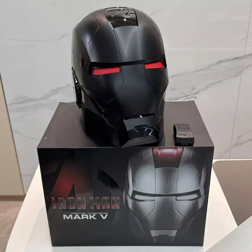 AUTOKING Iron Man MK5 1:1 Helmet Wearable Voice-control Mask Cosplay Black Ver. - Picture 9 of 21