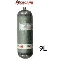 Acecare 9L ce Scuba Diving Tank PCP Carbon Fiber Air Tank M18*1.5