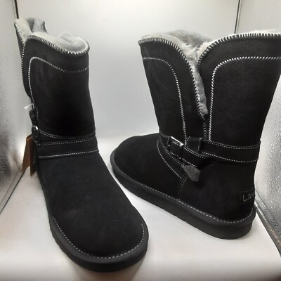 Lamo Vanessa Boots Women's 10M Black Suede 2