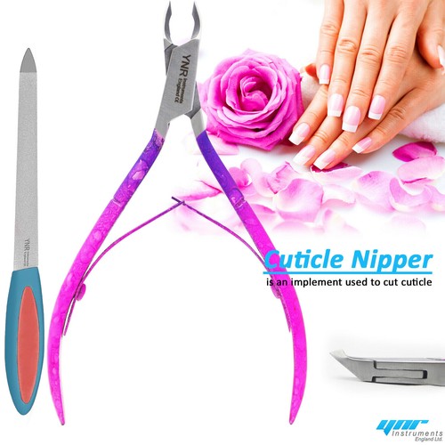 Manicure Pedicure Double Sided Metal Nail Files Strong Edges Dual File Cuticle - Picture 18 of 27