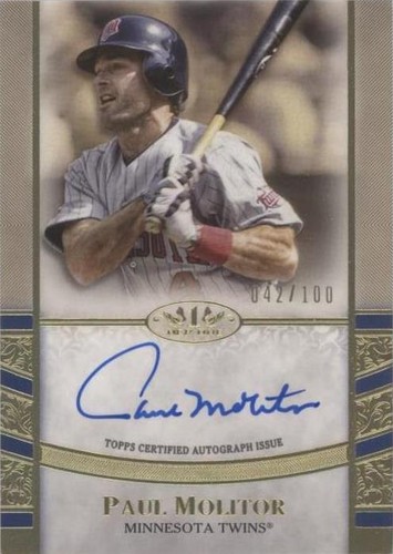 2025 Topps Tier One - Paul Molitor Tier One Auto Green Foil /25
