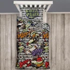 Ninja Turtles Power Single Duvet Cover & Pillowcase Set Teenage Mutant Official