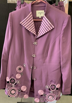 Louise Ricci Plum 2PC VTG