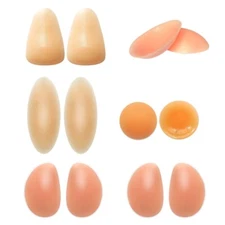 1 Pair Ski Skating Silicone Cushion Pads for Knee Hip and Tailbone Protection