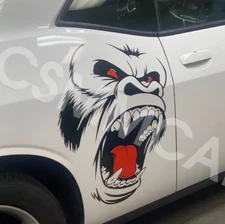 DIY Car Side Body Door Sticker Decal Horror Ape Totem Graphic Vinyl Decoration