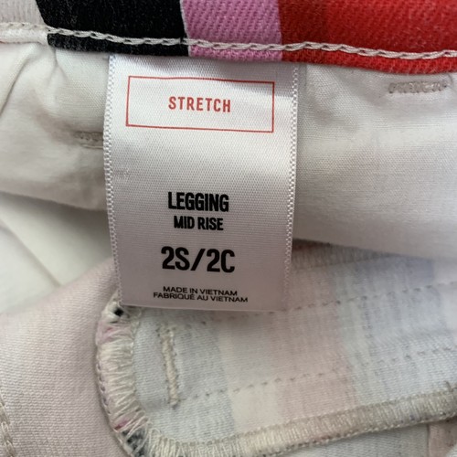Express Extreme High Rise Shorts Stretch Striped Color Block size 2S 2C Summer - Picture 8 of 14