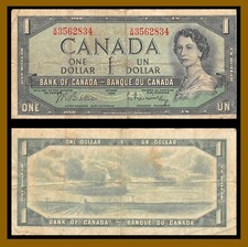 Canada 1 Dollar, 1954 (1972-1973) P-75c BABNC QEII Cir