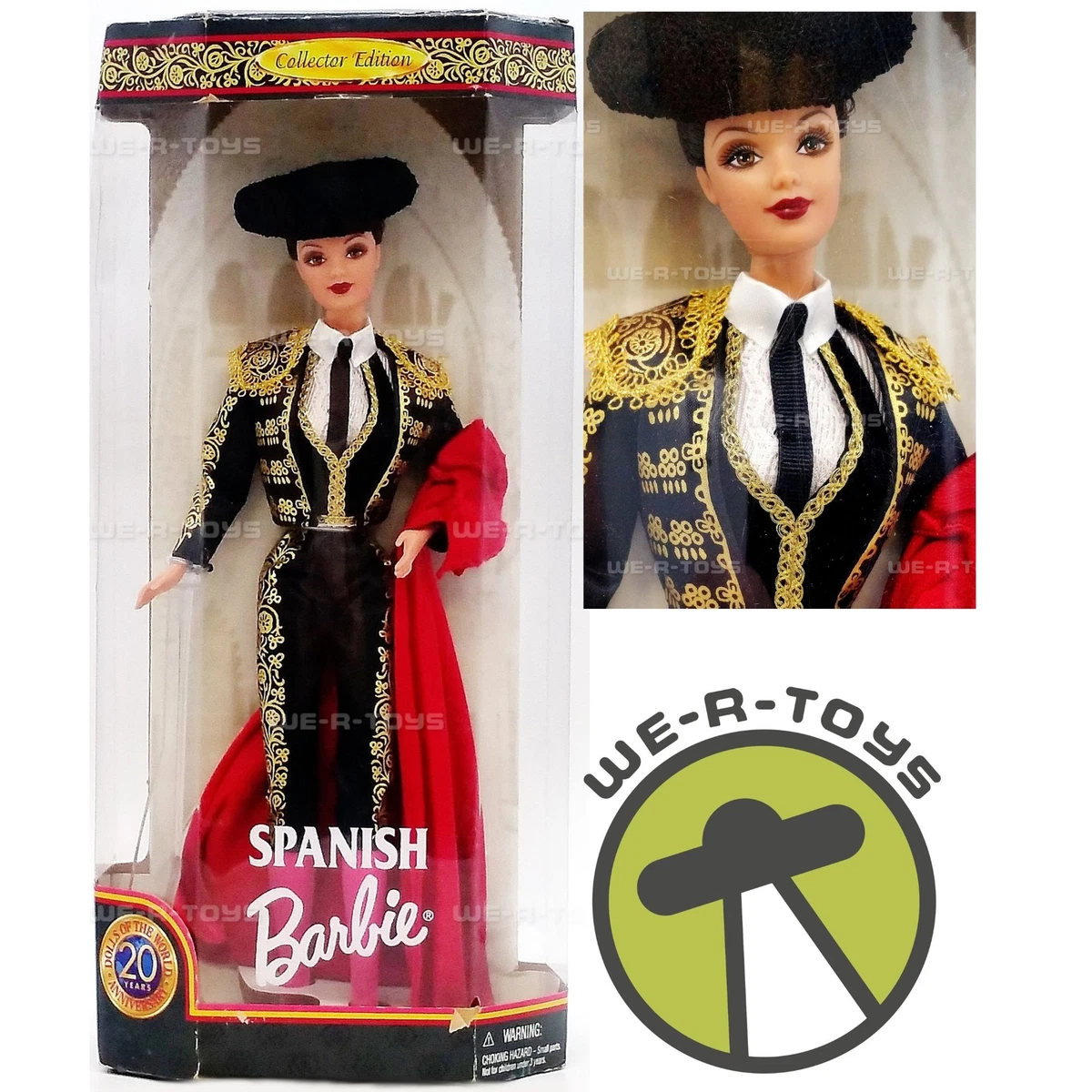 Bambola spagnola Barbie bambole del mondo da collezione 1999 Mattel 24670
