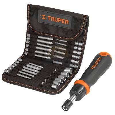 Truper JDM-26 Ratcheting screwdriver with 18 bits and 6 sockets | eBay