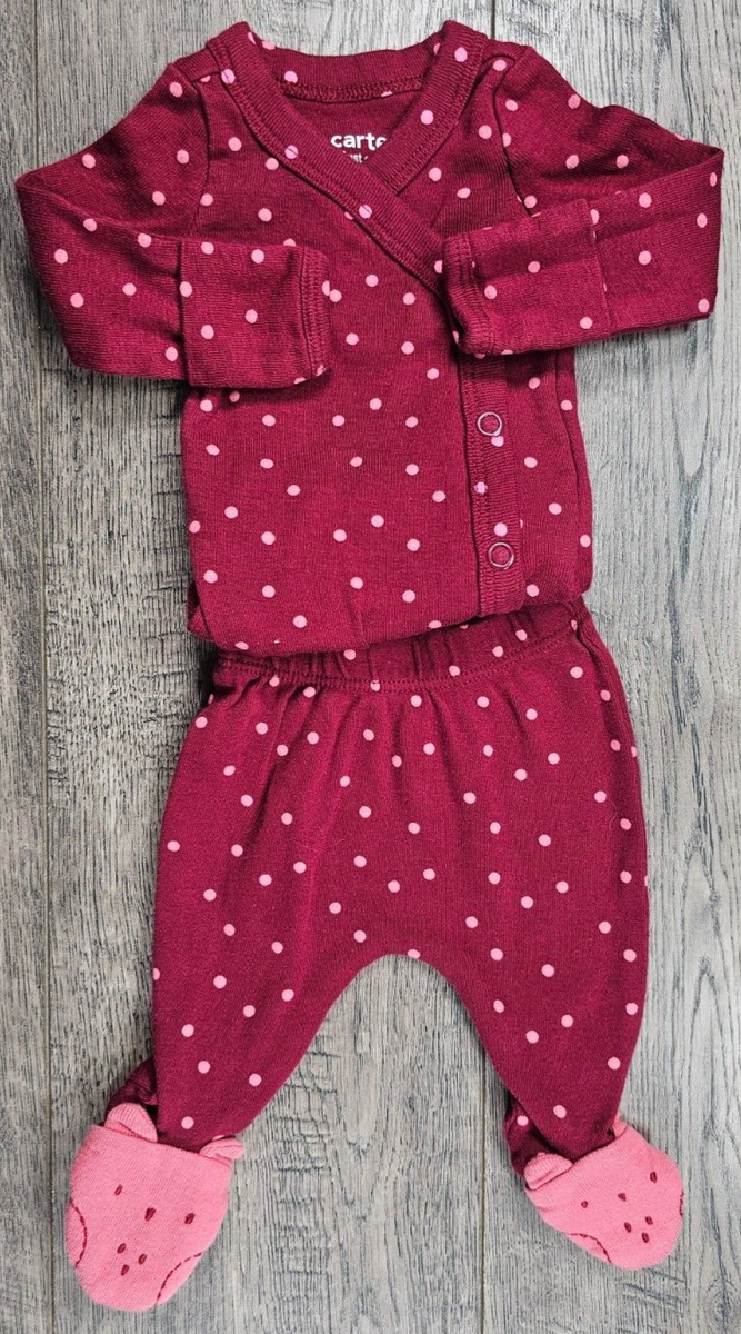 Sleeper Polka Dot Dress Carters 24 Months Girls Fleece Zip Up