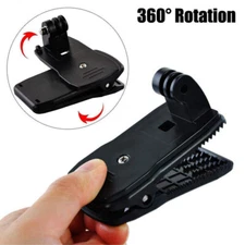 Action Camera 360° Rotation Backpack Hat Clip Clamp Mount For GoPro SJCAM EKEN