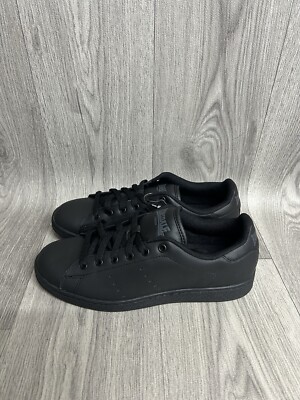 Women’s Lonsdale Leyton Black Leather Trainers Size UK Brand New UK