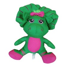 Barney Friends Baby Bop Green Dinosaur Plush 8" Stuffed Animal Toy Factory