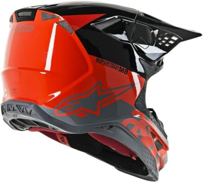 Alpinestars Motocross Helmet S-M8 SM-8 Supertech Radium Red Black