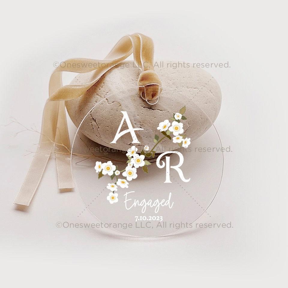 Acrylic Engaged Ornament Engagement Ornament Gift