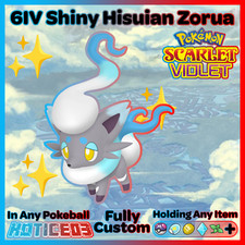 Shiny Hisuian Zorua 6IV Pokemon Scarlet Violet Fast
