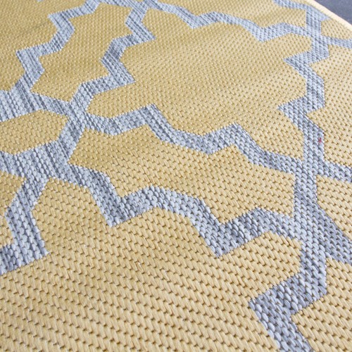 Yellow Indoor Outdoor Rugs for Garden Hose Washable Mustard Plastic