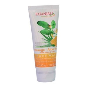 patanjali aloe vera orange face wash