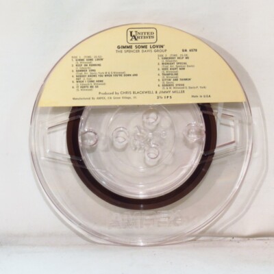 SPENCER DAVIS GROUP – Gimme Some Lovin' 1967 R2R 3 ¾ ips EX STEVE