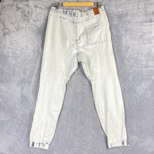 Rusty Pants Womens Size 14 Denim Jeans Cuffed Tapered Leg Drawstring Zip Fly - Picture 8 of 10