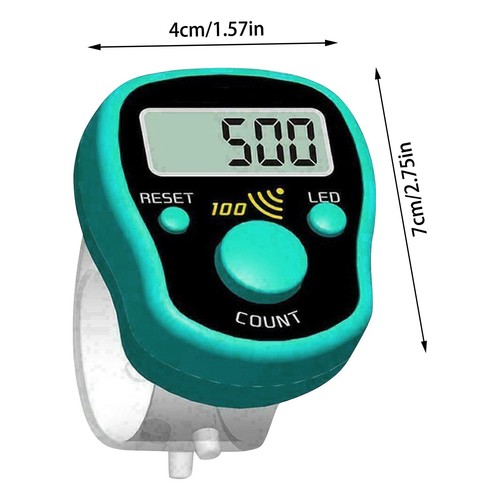 LED Finger Tally Counter Digital LCD Electronic Hand Finger Tally Counter Device - Picture 7 of 29