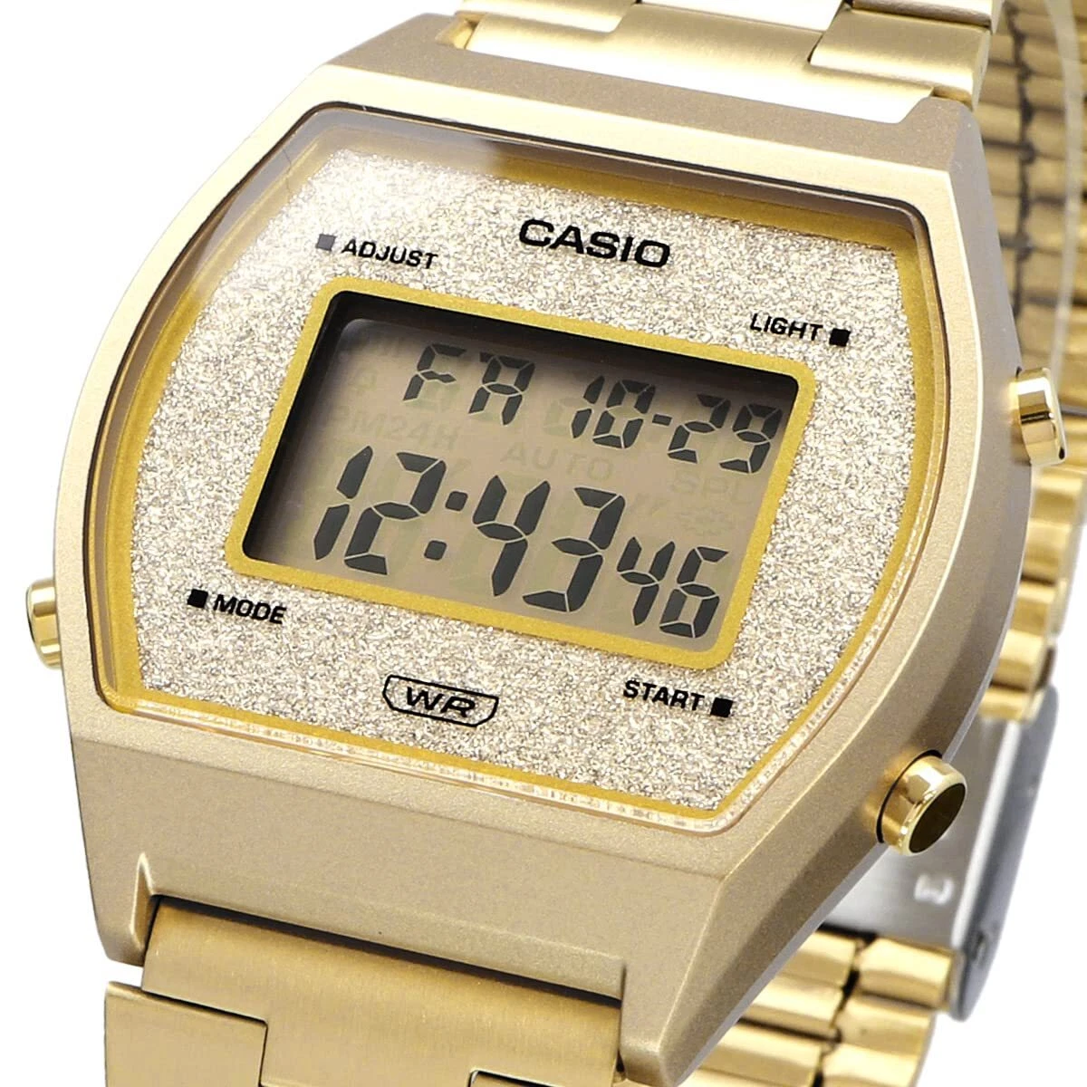 CASIO digital watch vintage series unisex gold glitter face eBay