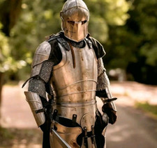 Medieval Wearable Full Suit of Armor Templar Knight Battle Armor