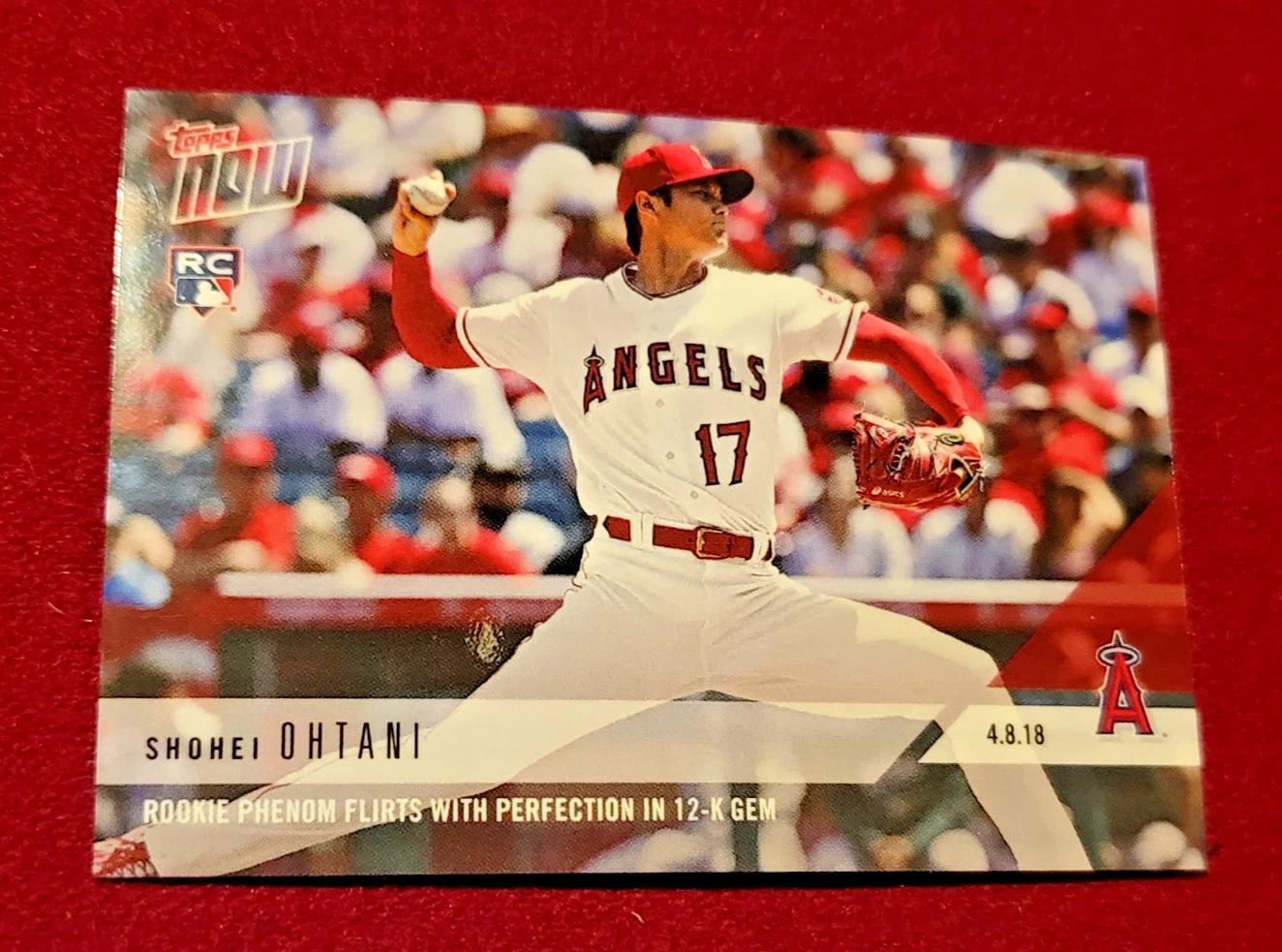 2018 Topps Now - Shohei Ohtani #53 Print Run 7752 (RC) ANGELS/DODGERS