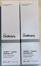 2x The Ordinary "Buffet" + Copper Peptides 1% Serum - 1 oz -New Unopened Bottles