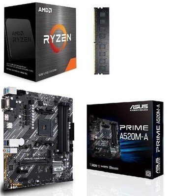Aufrüstkit PC Bundle Kit Ryzen 5 5500 / Asus Prime A520M-A II/CSM / 16GB PC3600