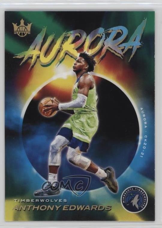 2020-21 Panini Court Kings Aurora Anthony Edwards #16 Rookie RC 1fl4