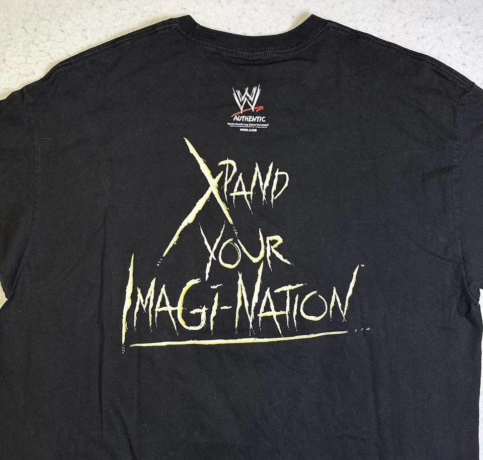 Camiseta De Colección Jeff Hardy Glow Xpand Your Imagination Lucha Libre Años 90 WWF WWE 2XL Foto 4 de 4