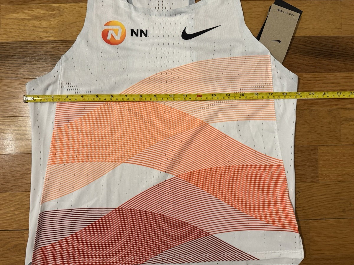 New M Nike Aeroswift NN 2023 Running Singlet Dri-Fit ADV White
