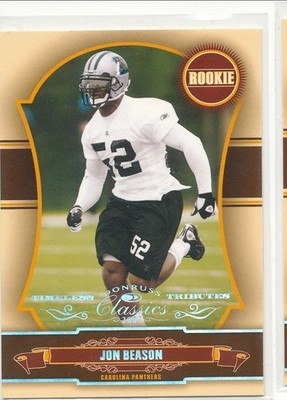 2007 Donruss Classics Jon Beason Timeless Tributes Silver /50