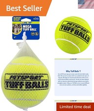 6" Mega Tuff Tennis Ball - Perfect for Aggressive Chewers - Non-Toxic Dog Toy