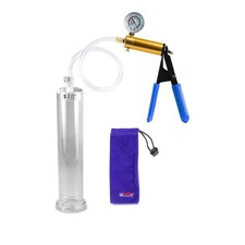 LeLuv Ultima Vacuum Penis Pump with Gauge Manual Male Pump Kit with Acrylic ...