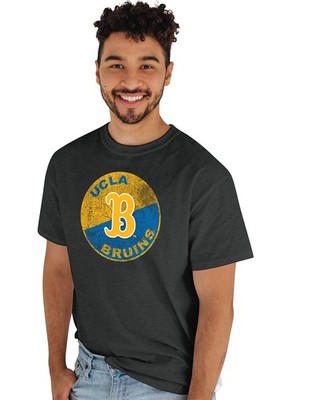 Blue 84 Men's UCLA Bruins Vintage Cap T-Shirt - Dark Heather, Grey, X-Large