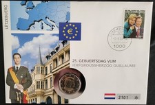 2-Euro Gedenkmünze als Numisbrief Luxemburg 25. Geburtstag Herzog 2006 # 2118