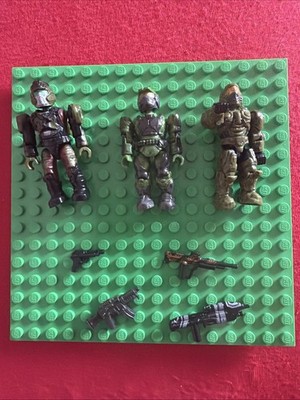 Halo Mega Bloks Figuren Spartan Marine Brute + Waffen Konvolut