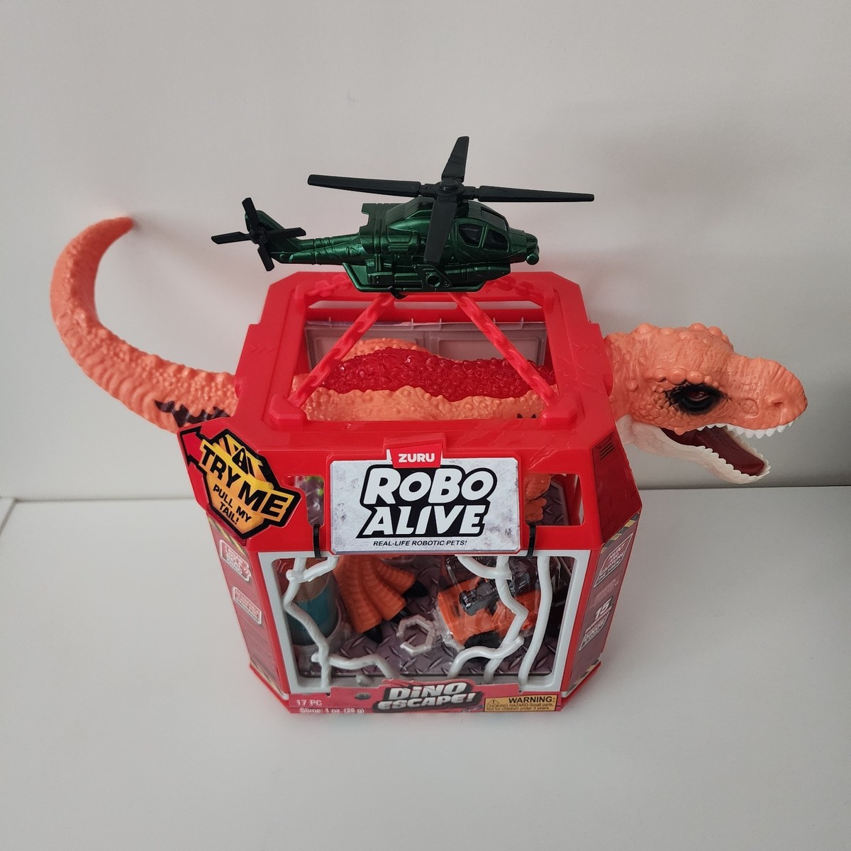 Robo Alive Dino Escape – Dinosaurio Robótico Con Luces Y Sonidos, Juguete De Caza Y Captura De Zuru