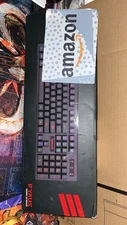 Redragon K509 RGB-Backlit Gaming Keyboard,104 Keys Wired Mechanical Feeling